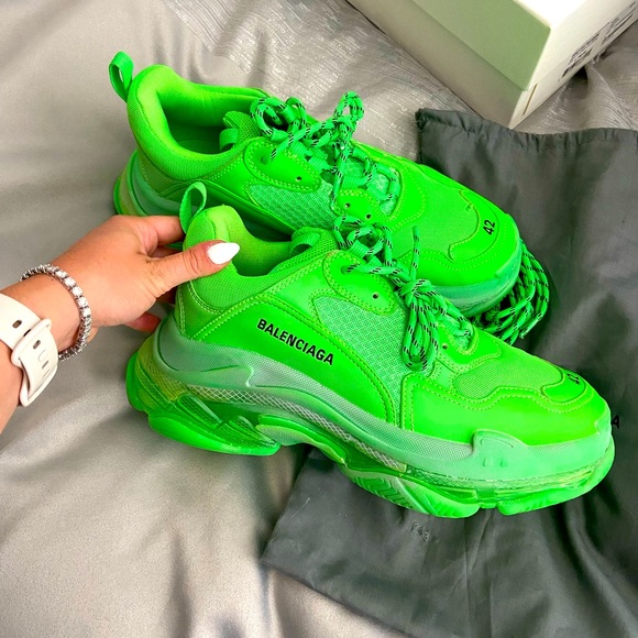 Balenciaga Triple S sneaker neon green